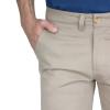 Bermuda De Gabardina Color Caki  Slim Fit Stretch Para Hombre